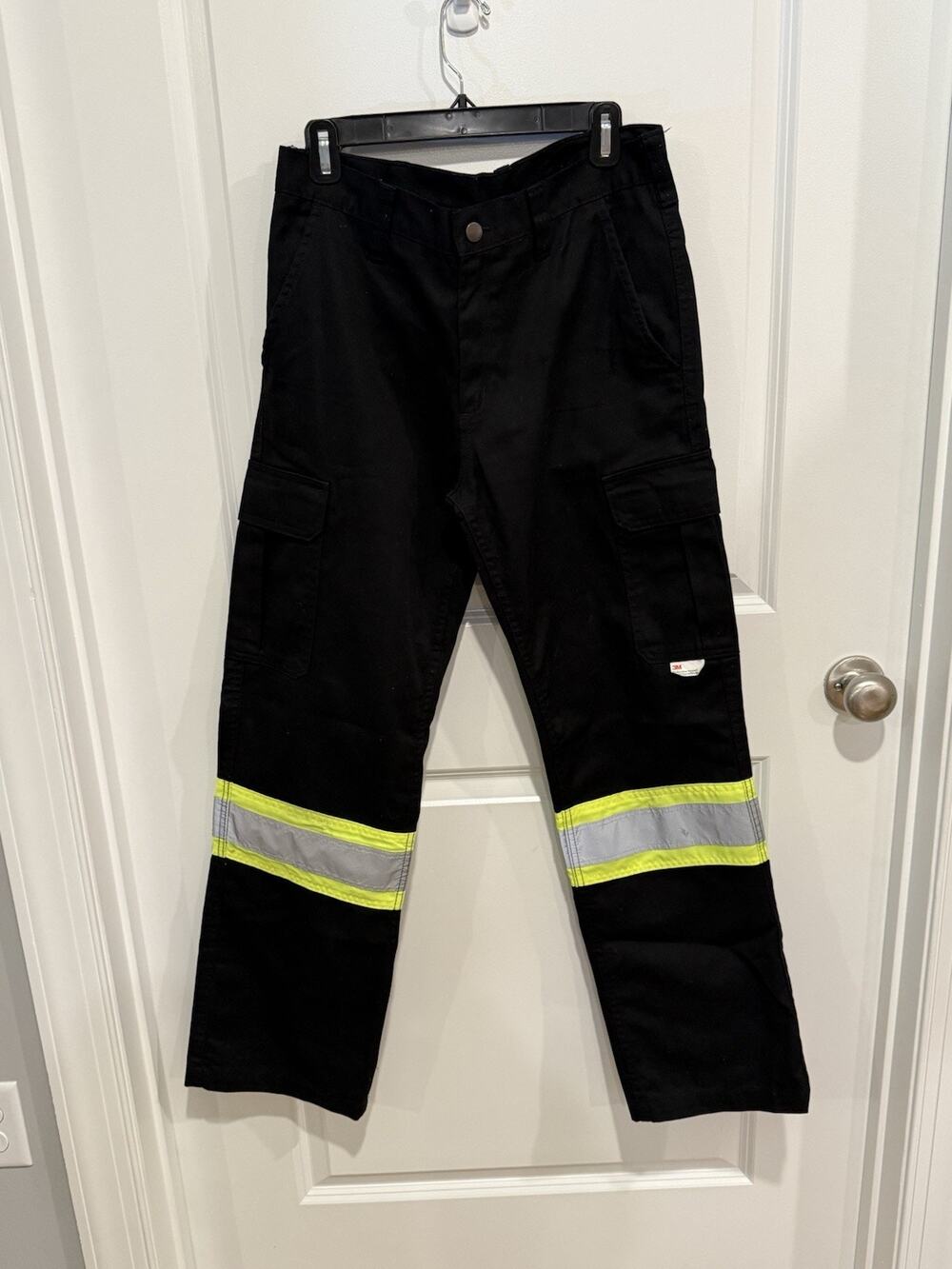 Tough Duck Safety Cargo Utility Pants Mens 32x32 Relaxed Twill Reflective